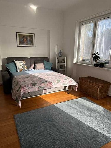 Appartement le 40 - Sarreguemines
Salon de 18 m2 transformé en chambre d'appoint.