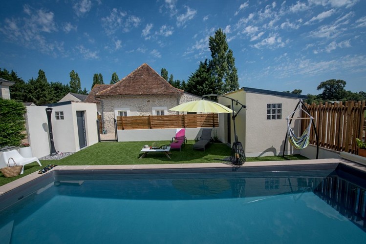 Gite Le Hameau des 2 Ailes - Piscine