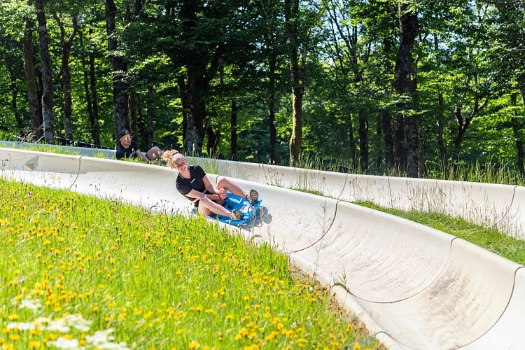 Summer tobogganing at La Schlucht