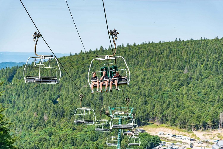 Summer tobogganing at La Schlucht