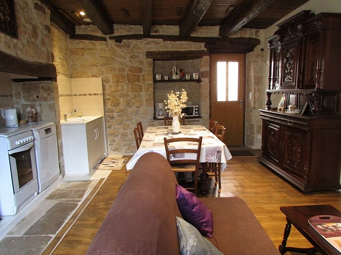 La fermette des puits, pièce à vivre