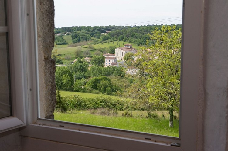 vue sur le bourg depuis le grand gite