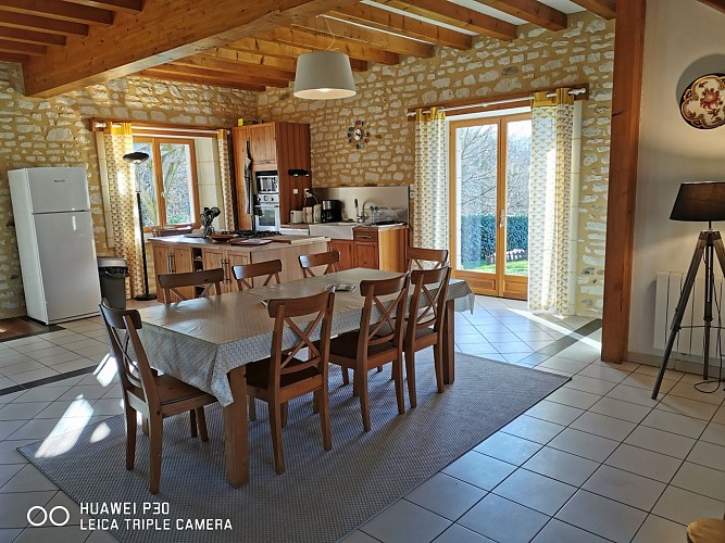 L'espace cuisine et salle à manger