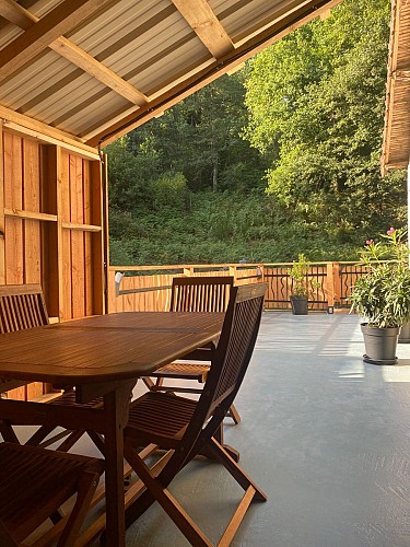 L'abri sur la terrase