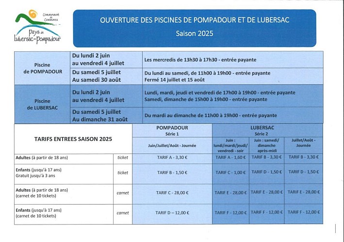 Piscine Lub - Pomp 2025