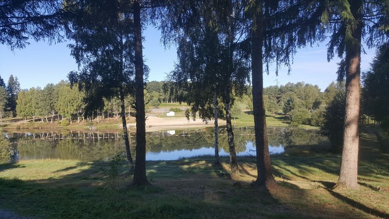 Vue à partir du stationnement des gîtes