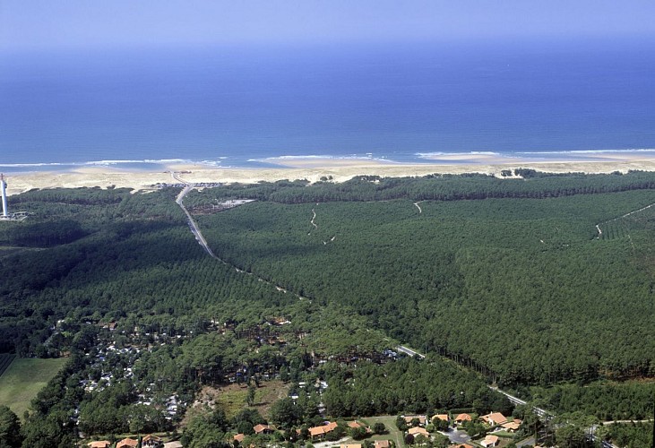 Camping Moisan_Messanges_landes atlantique sud_vue aerienne