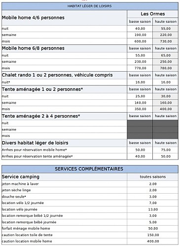 tarifs les Ormes 2026_2