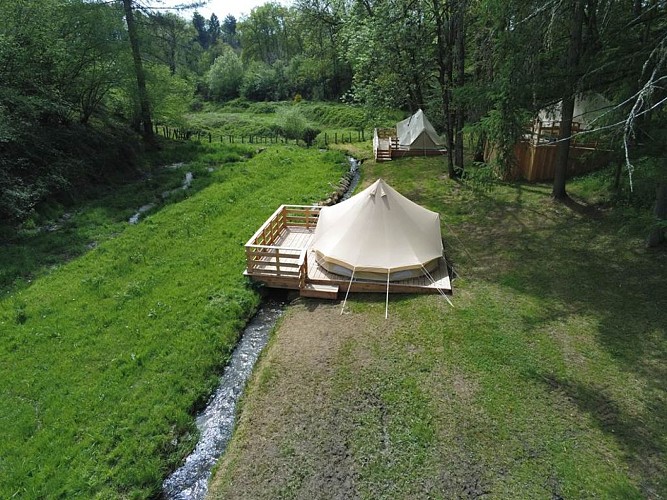 camping insolite Haute-Vienne parc de millevaches en Limousin