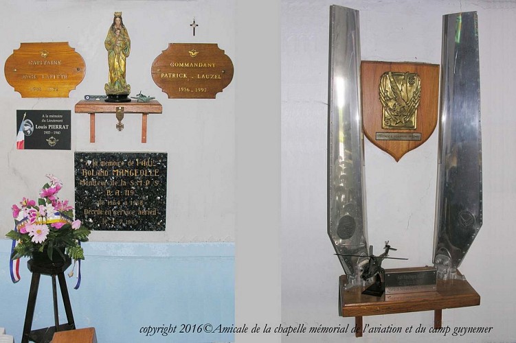 chapelle - plaques funéraires