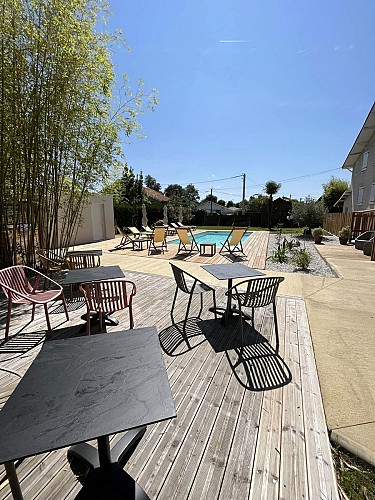 Photo terrasse piscine - été 2023