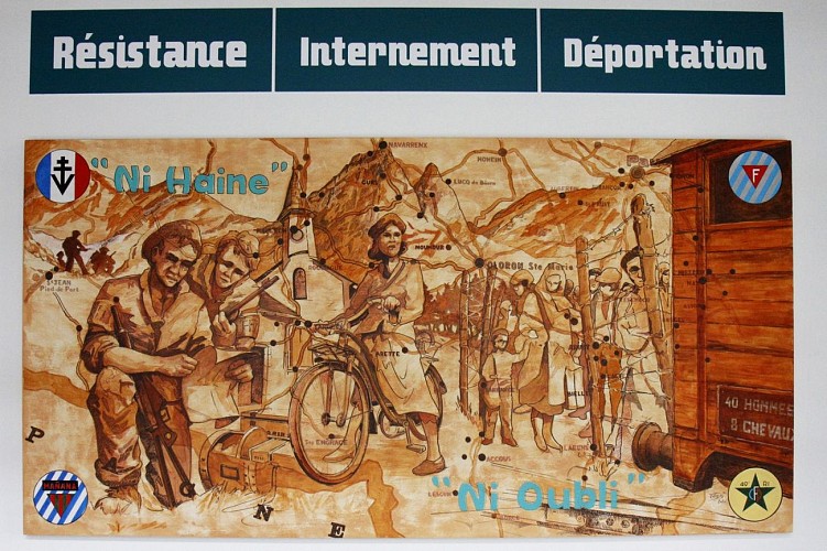 Musée de la Résistance et de la Déportation - Pau - Fresque