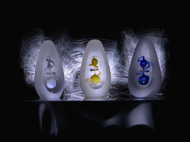 Alexandre Vieira souffleur de verre - Saint Jean le Vieux - sulfure l'instant