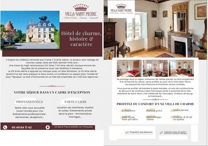 ACCUEIL VILLA SAINT PIERRE