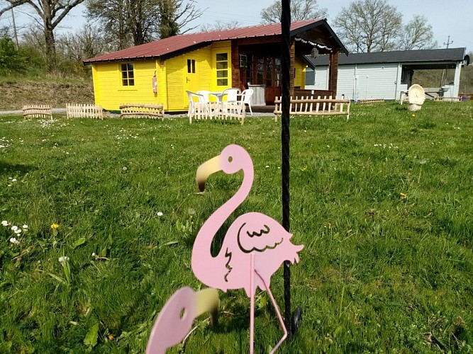 camping-la-perle-creuse-chalet Mexico-4personnes-vue extérieure2