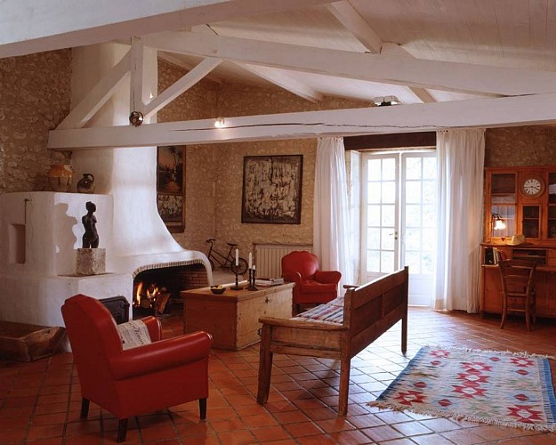 Gîte Fond Losse Lusignac salon