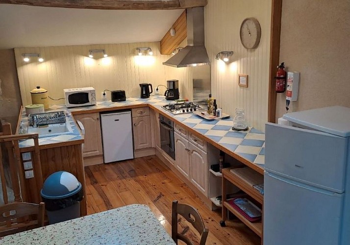 Cuisine ouverte gîte