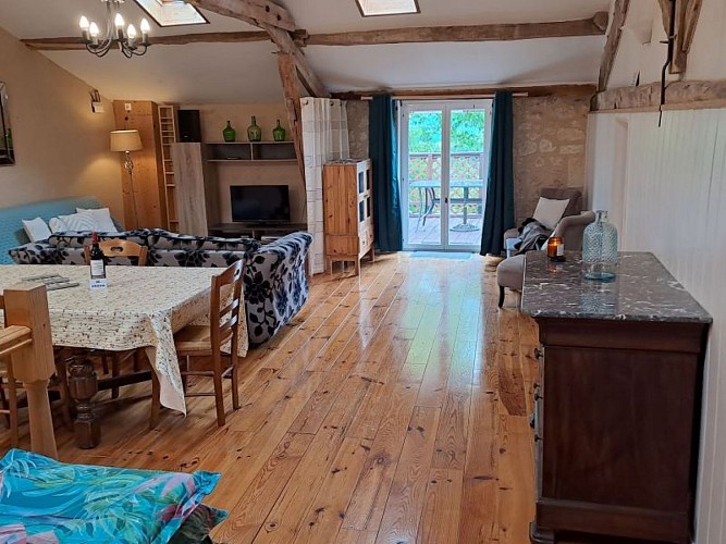 Pièce principale gîte