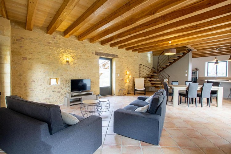 Gite La bergerie salon