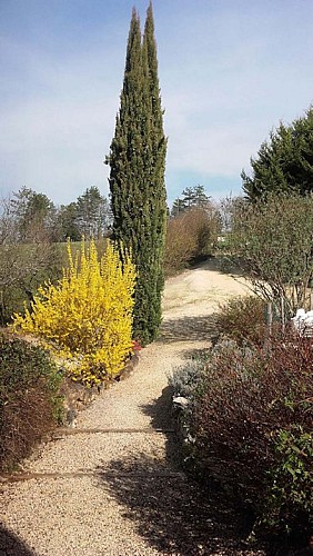 La Fougasse - Castelnaud VUE JARDIN