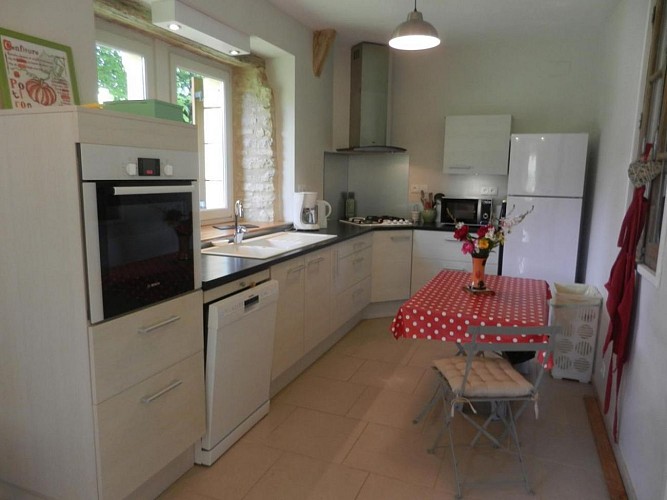 Gîte la grange de georges cuisine