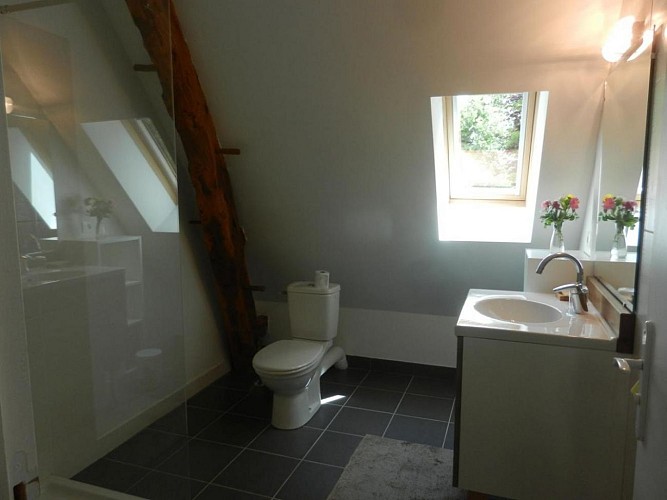 Gîte la grange de georges salle de bain