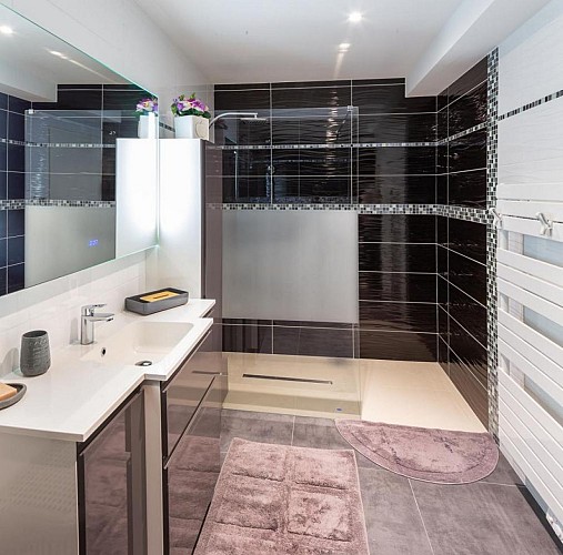 Gîte l'olivier salle de bains