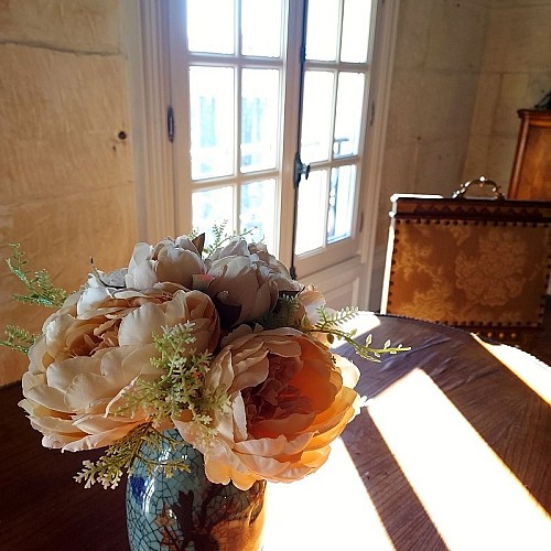 château des Sénéchaux fleurs