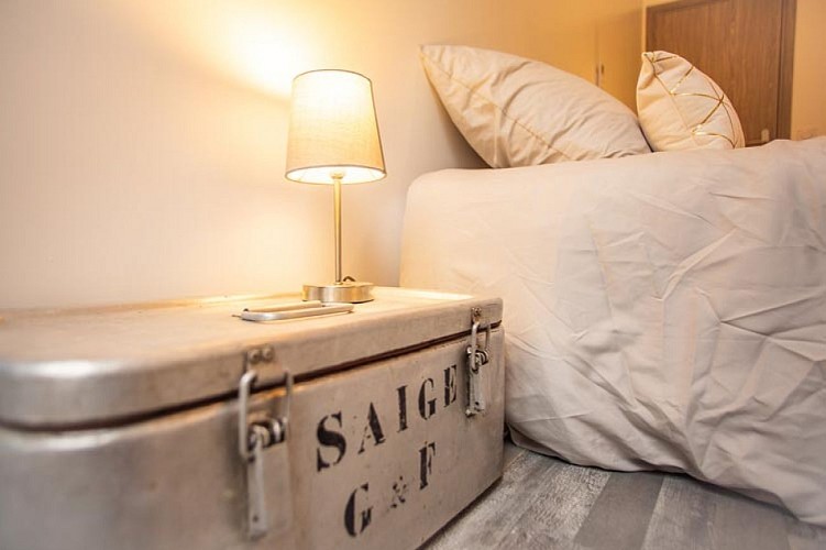 HLO-Montignac-Escapade à Lascaux Le Loft - chambre avec lit 160©Nicolas Laud