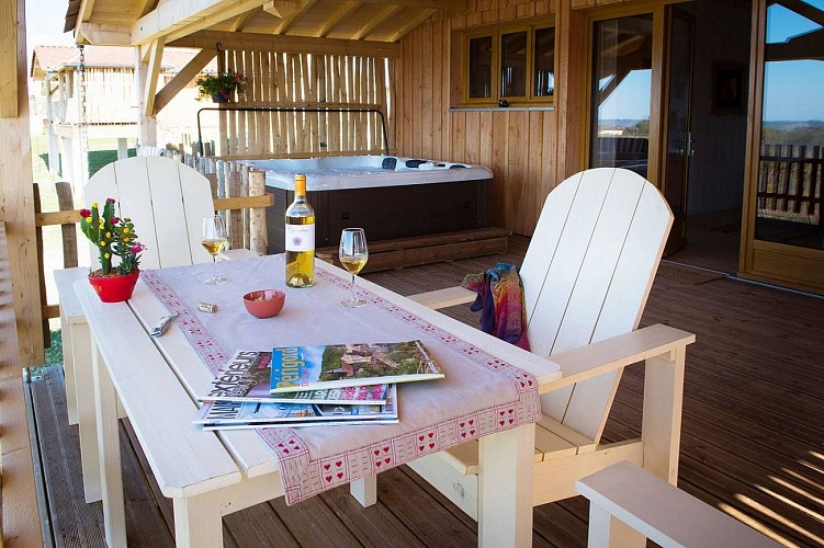 Cabane La Malfourat terrasse