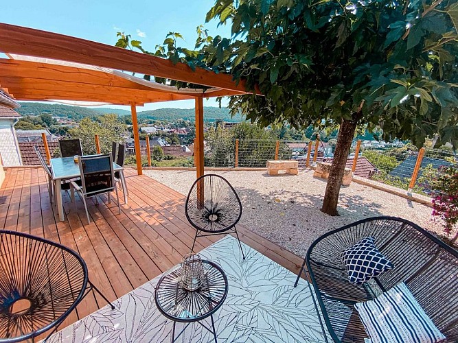 Gite vue sur les toits