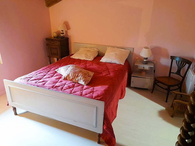 Chambre rose La Grange de Mamie