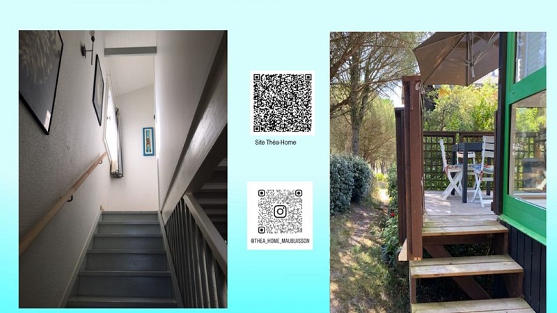 montée aux chambres 2&3 et sortie exterieure directe par terrasse