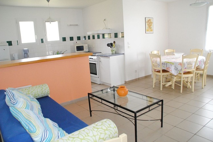 Vieux Port Maremne - séjour cuisine