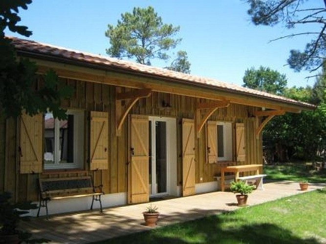 Gîte de charme landais,typique, esprit cabane résinier