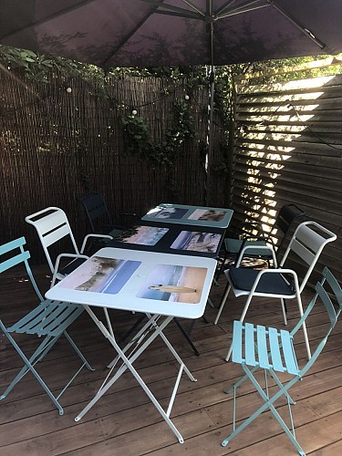 I coin repas terrasse