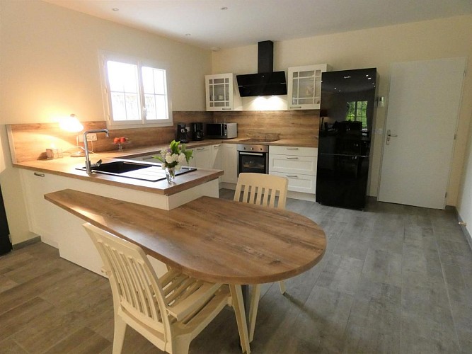 Cuisine du gîte Le Clos des Pins gite 10664 à Léon