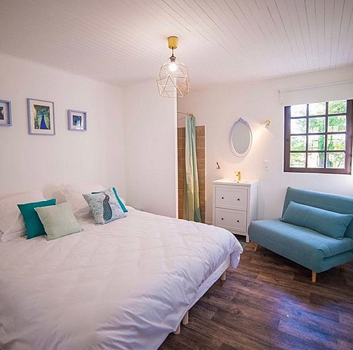 Chambre bleue - Domaine de Bouhemy