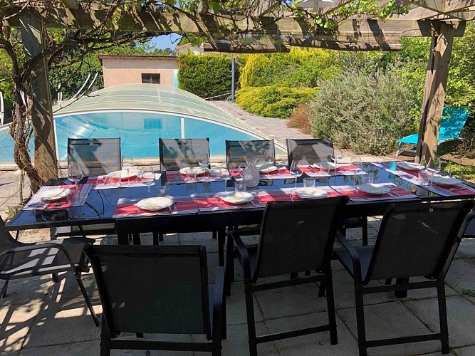 Jardin Grande villa marronnier à Vielle st Girons avec Gites de France Landes