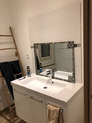 Salle de bains Grande villa marronnier à Vielle st Girons avec Gites de France