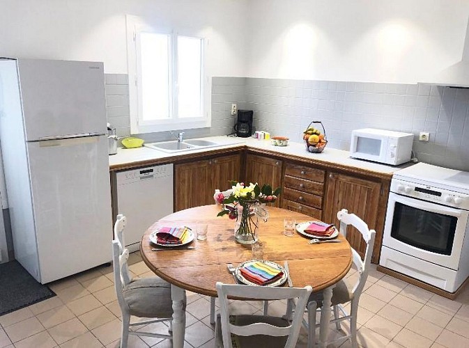 Cuisine Gîte A Nouste à St Jean de Marsacq avec Gîtes de France Landes