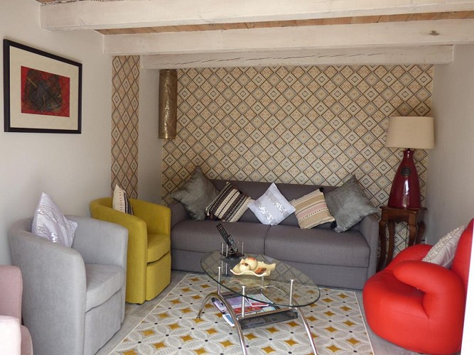 Autre salon de la Ferme landaise à Taller Gîtes de France Landes