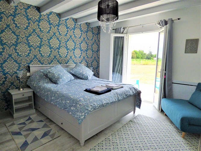 Chambre de la Ferme landaise à Taller Gîtes de France Landes