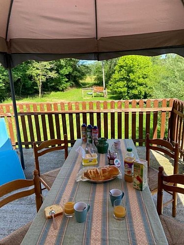 Camiade - terrasse privée