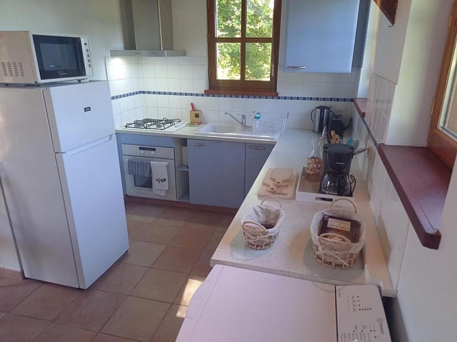 Cuisine du Gîte du Platane à Bélis 10203 avec Gites de France Landes