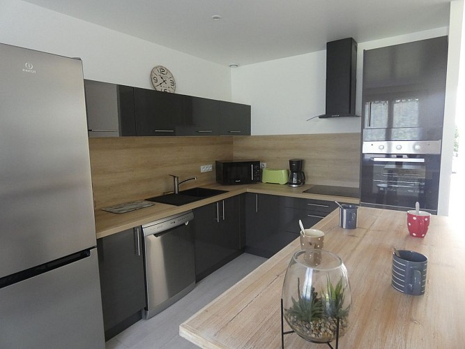 Cuisine du Gîte du Beth à St Vincent de Paul avec Gîtes de France Landes