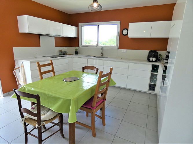 Cuisine du Gîte de la Battère à Saubusse avec Gîtes de France Landes
