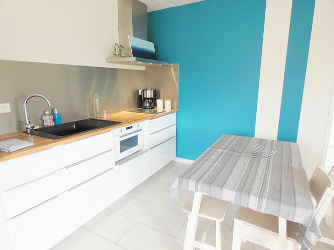 Cuisine du Chambre du Gîte en bois de Bénesse avec Gîtes de France Landes