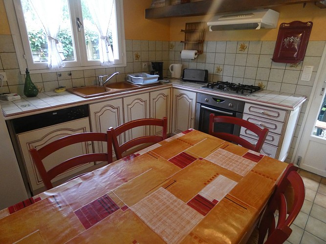 Cuisine du gîte chez Sebastien à Moliets avec Gîtes de France Landes