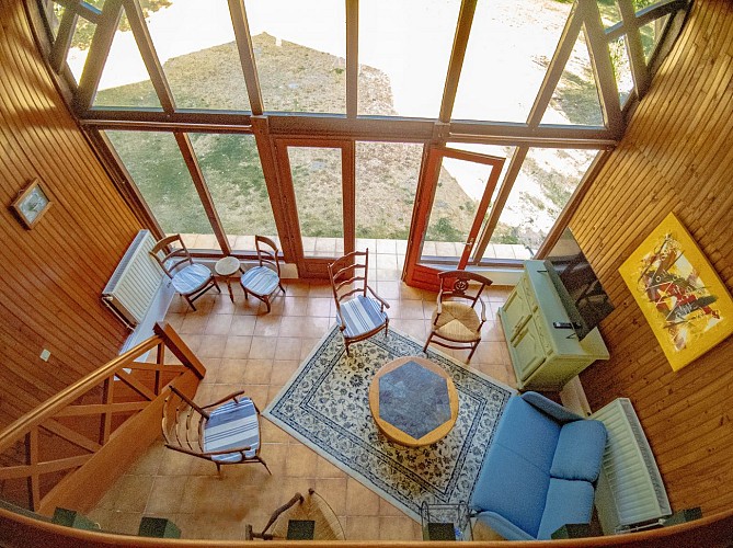 Salon du Gite Pernaout à Bélis avec Gîtes de France Landes